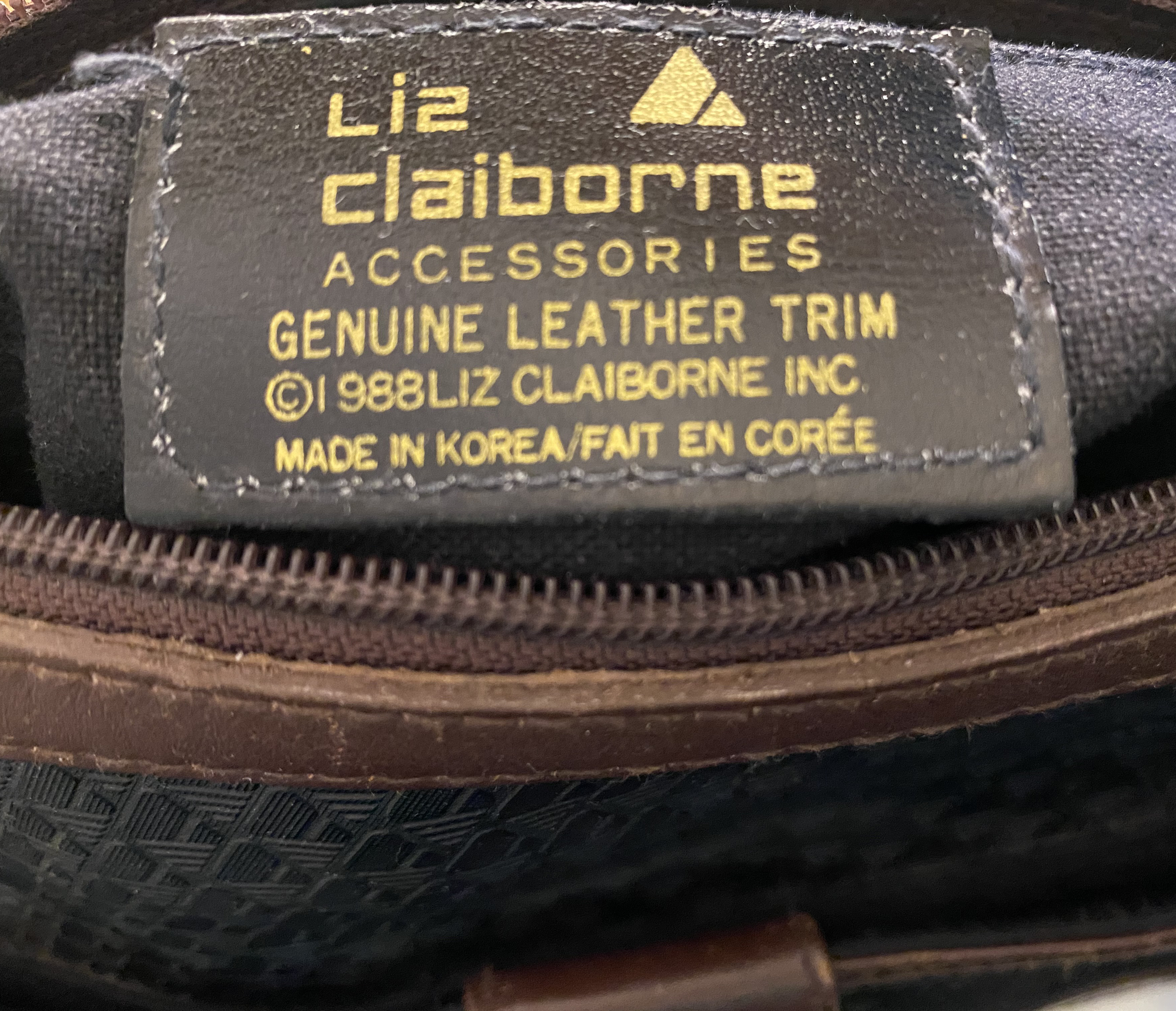 Vintage White Liz Claiborne Crossbody Purse Genuine Leather Trim Bag |  Check Engine Vintage | Washington, DC